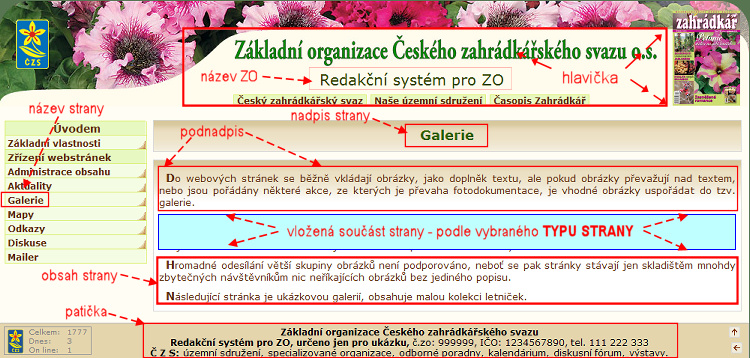 rozlo�en� strany