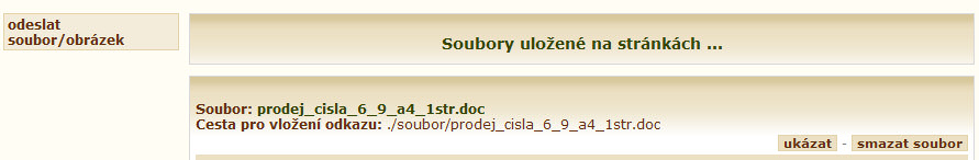za�azen� soubory